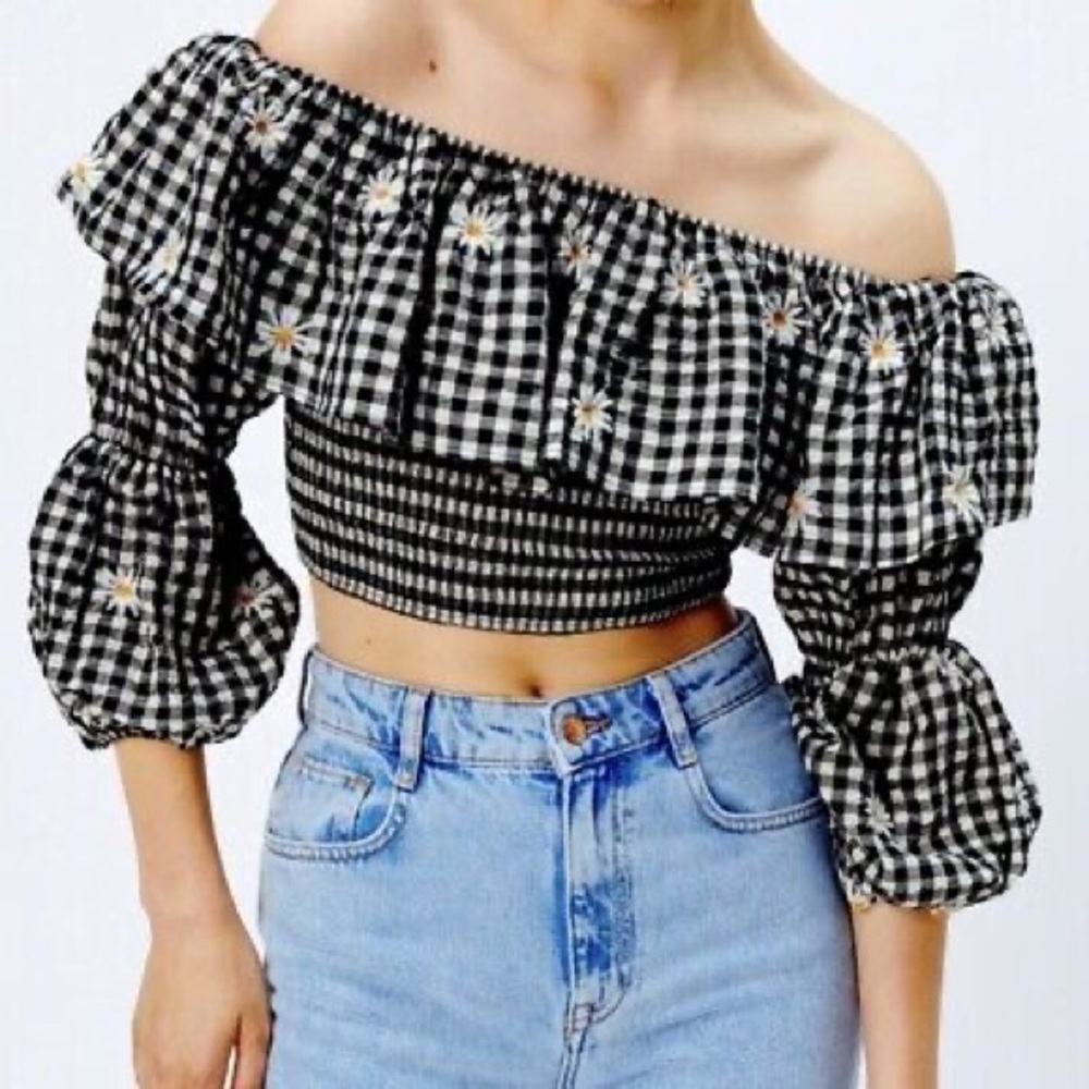 gingham top